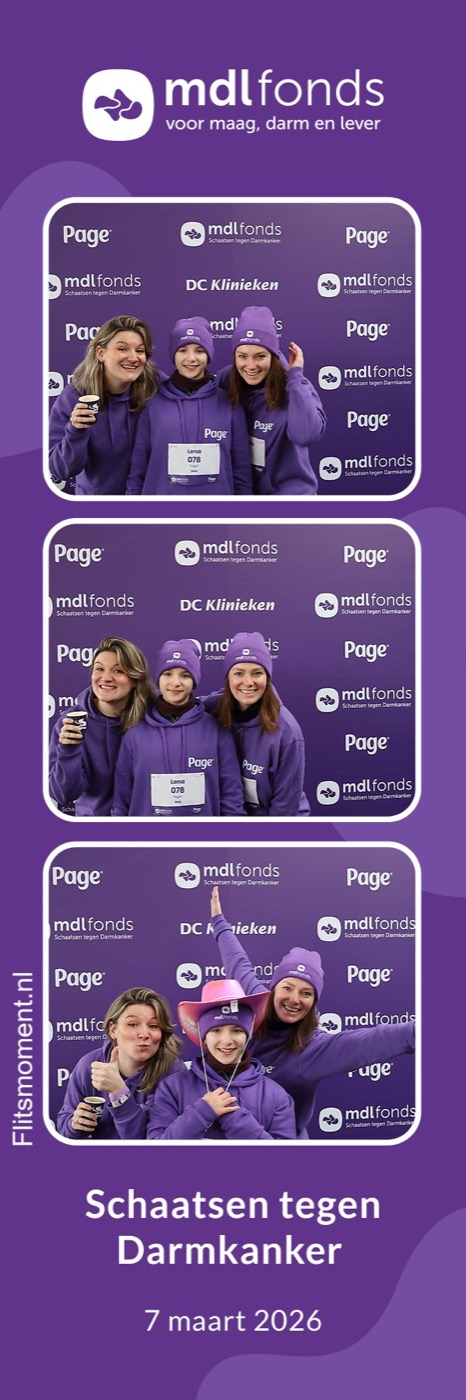 Fotostrip close-up met bedrijfslogo