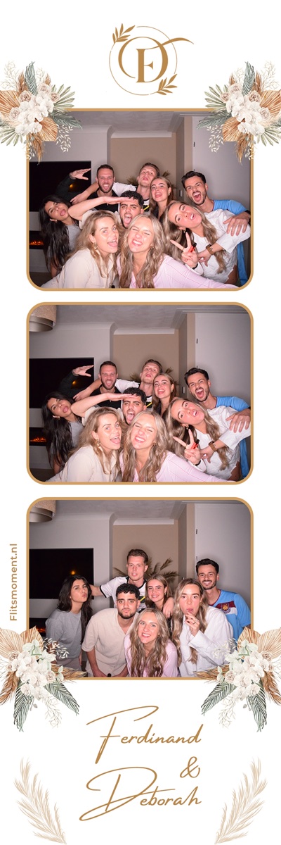 Fotostrip op maat Ferdinand & Deborah